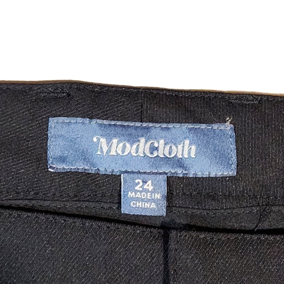 ModCloth Wide Leg Pants Black Size 24X Large - Picture 4 of 5